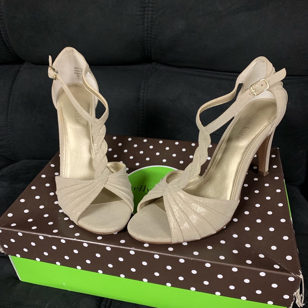 Kelly & Katie Gold Heels